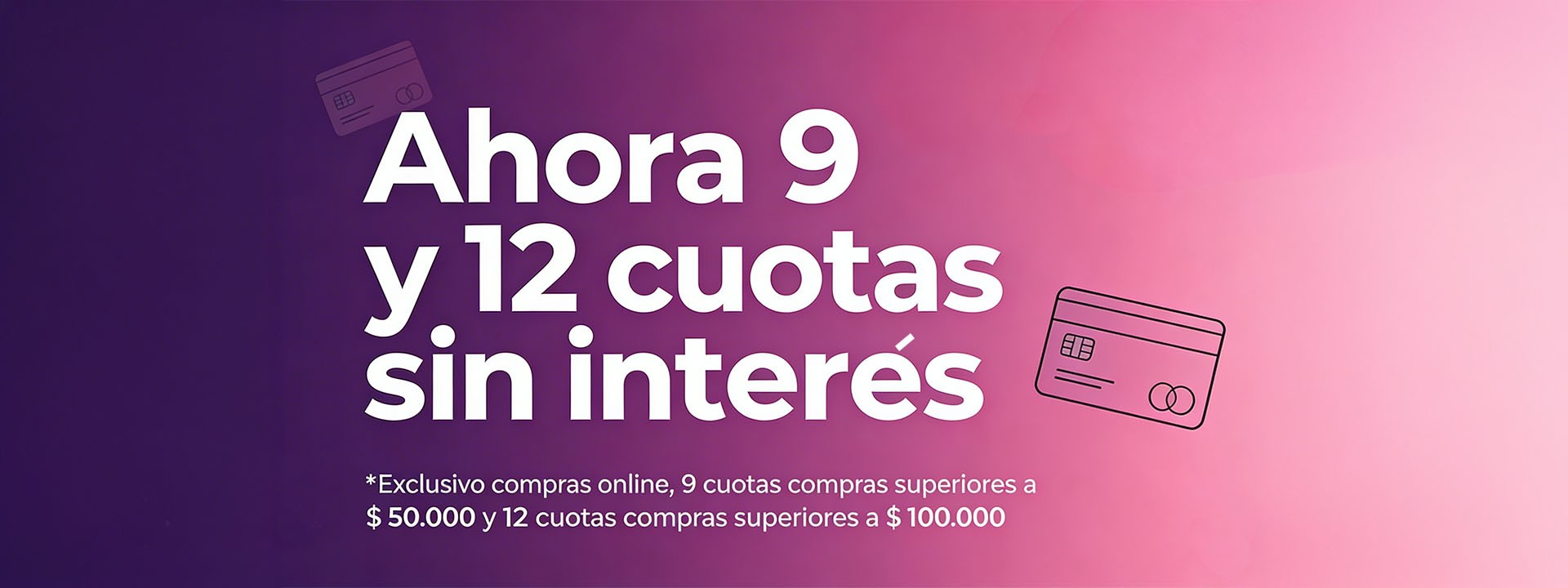 12 cuotas sin inter&eacute;s